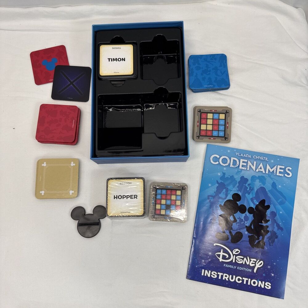 Disney Codenames Family Edition Board Game COMPLETE